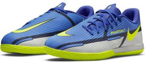 Nike Jr. Phantom GT2 Academy IC Zaalvoetbalschoen voor kleuters/kids Blauw