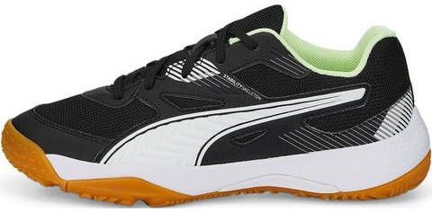 Puma solarflash ii indoorschoenen zwart/wit kinderen