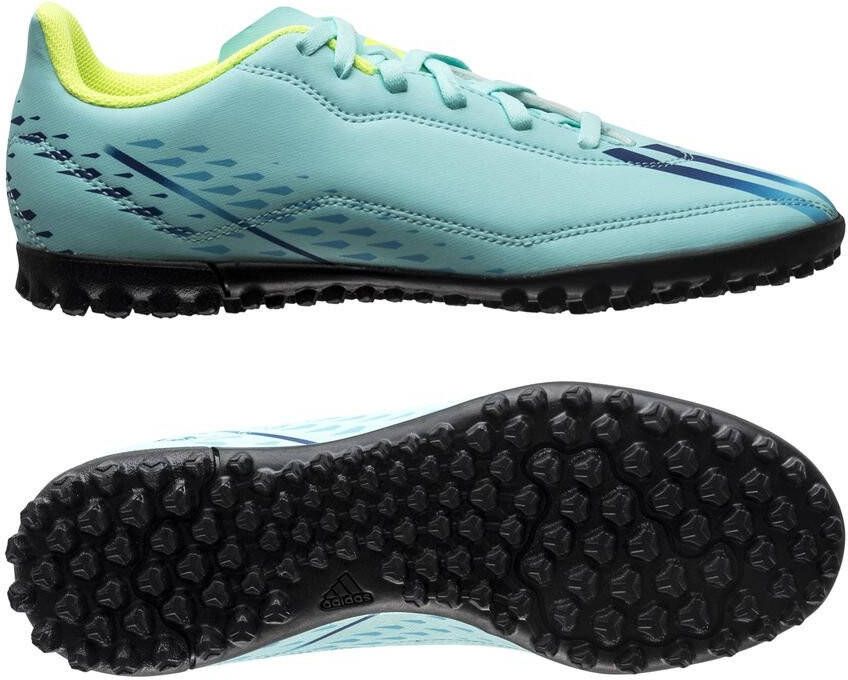 Adidas Kids adidas X Speedportal.4 Turf Voetbalschoenen(TF)Kids Blauw Geel Groen